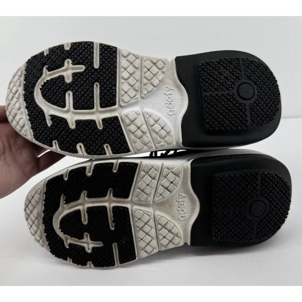 GDEFY Women's 8 TB9022FWL-XW Walking Shoes Black White EUR 39 Comfort Athletic
